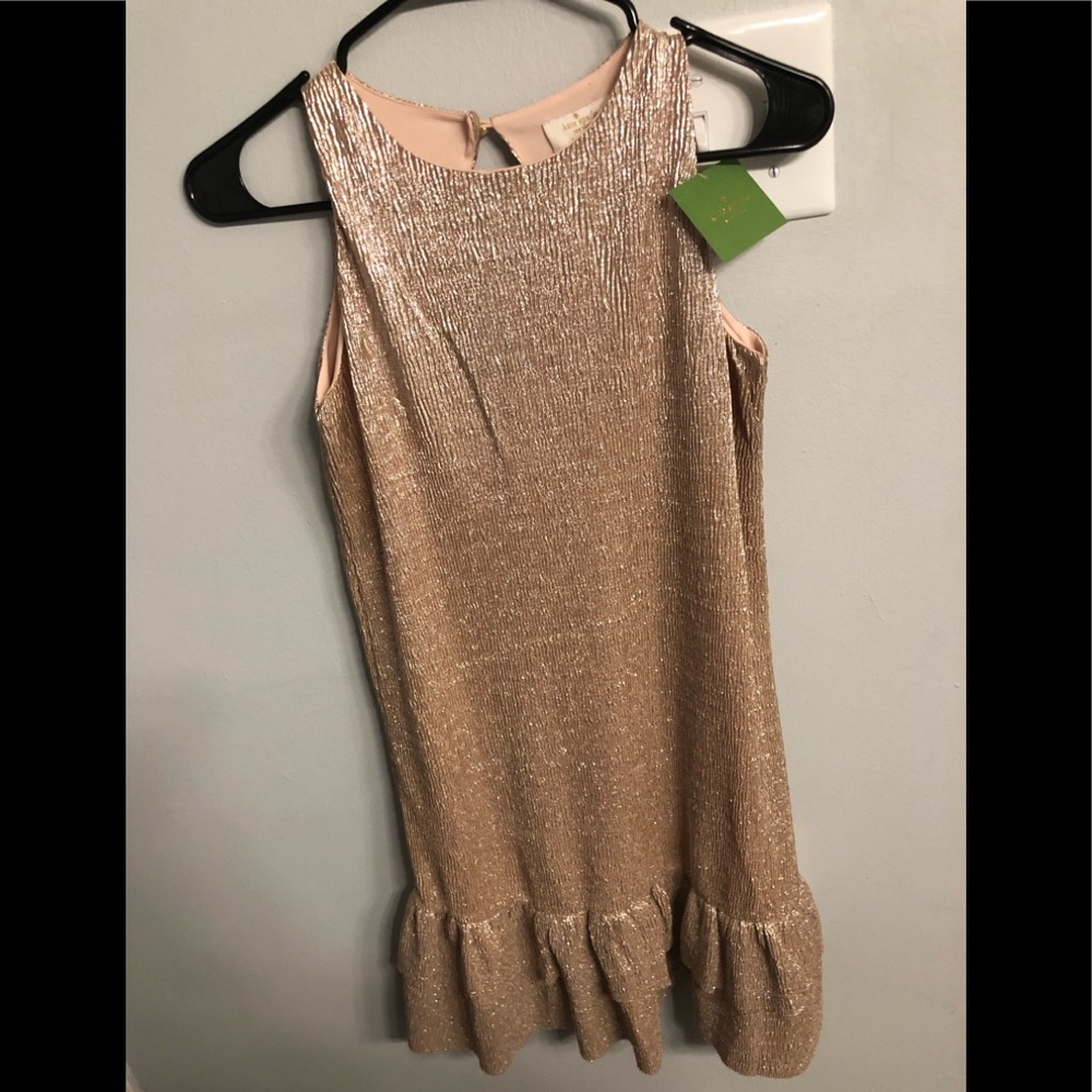 Metallic Ruffle Dress